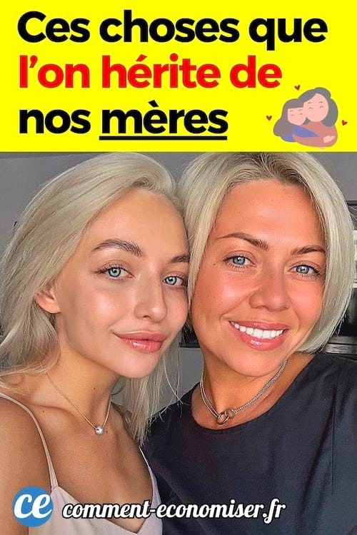 Une maman et une fille qui se ressemble physiquement