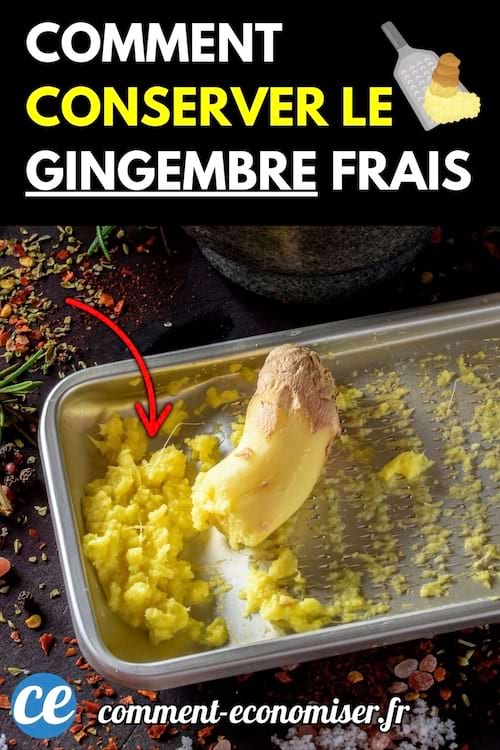 Gingembre frais râpé.
