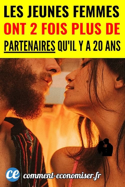 Une jeune femme qui embrasse un homme