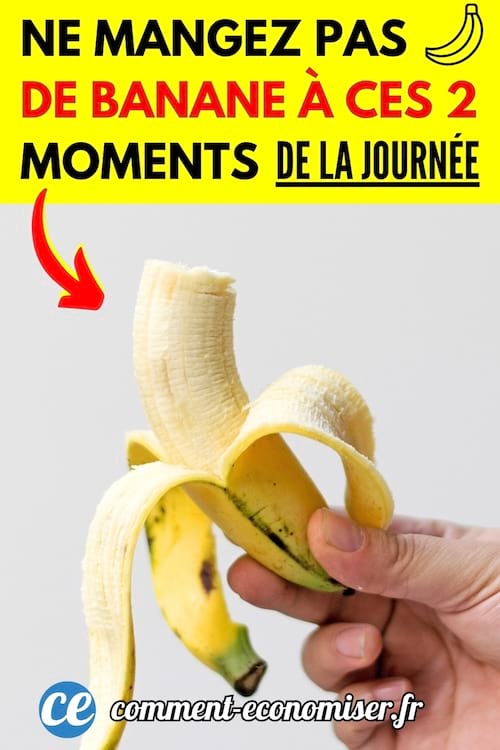 Une banane qu'il ne faut pas manger à certains moment de la journée