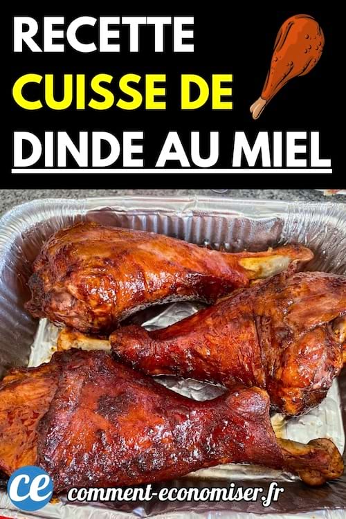 Cuisses de dinde rôties dans un plat en aluminium.