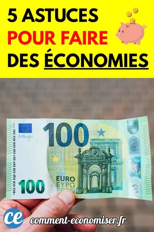 Billet de 100 euros tenu entre les doigts sur un fond flou.