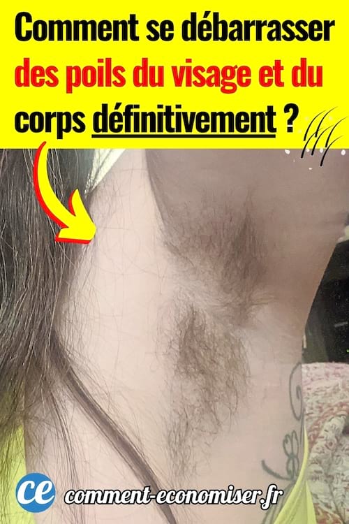 Des poils sous les aisselles d'une fille qui veut les enlever