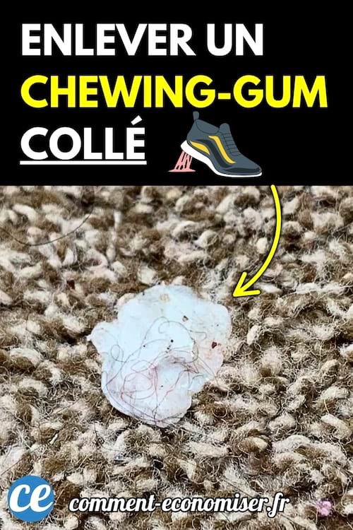 Un chewing-gum blanc collé sur un tapis beige, entouré de peluches.