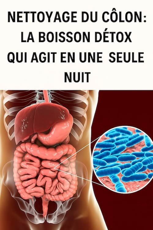 La boisson détox pour nettoyer le côlon en 1 seule nuit.