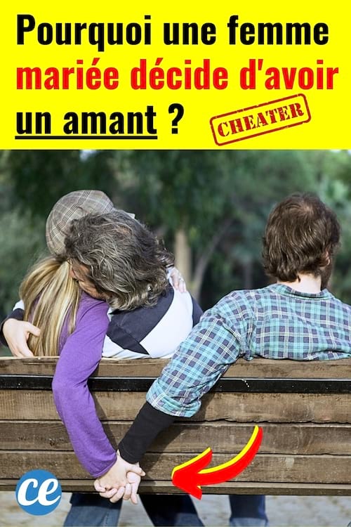 une femme infidèle qui tient la main d'un autre homme que son mari