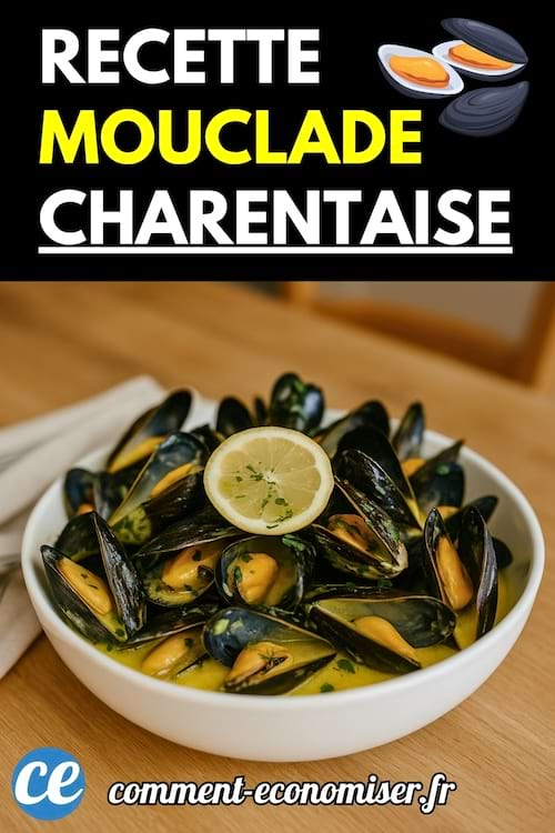 Moules dans une assiette creuse avec sauce jaune et rondelle de citron.