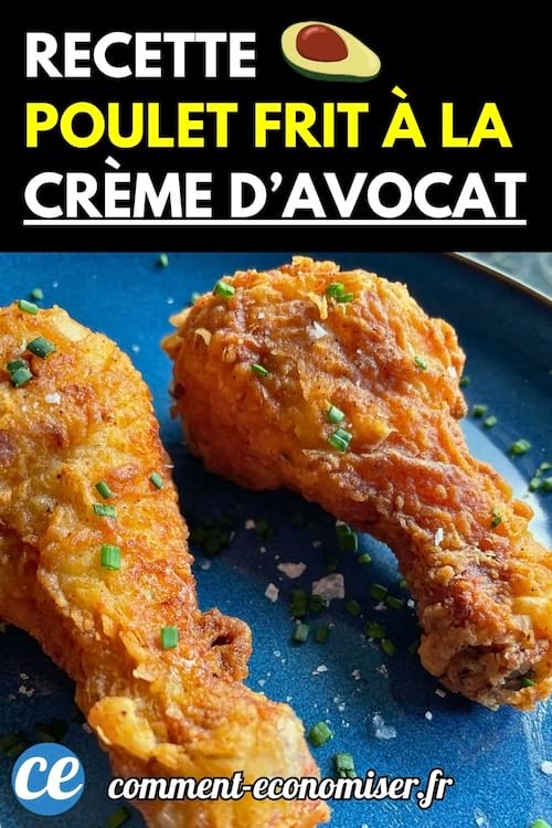 Deux pilons de poulet frit croustillants, dorés et parsemés de ciboulette, présentés dans une assiette bleue.