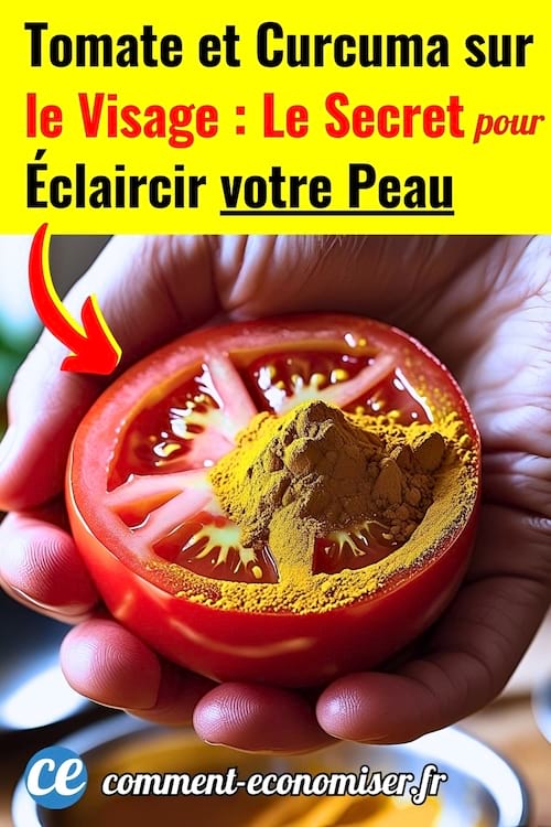 Une tranche de tomate et du curcuma pour redonner de l'éclat à lea peau du visage