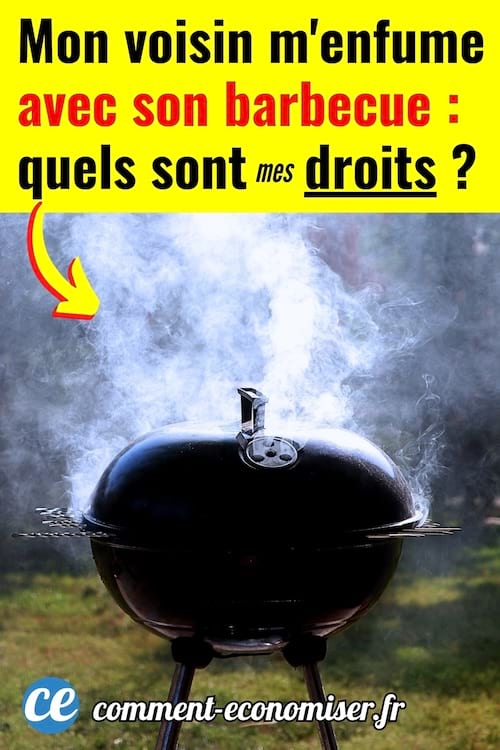 Un barbecue de mon voisin qui fait de la fumée