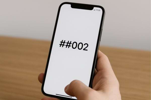 Code ##002# affiché pour annuler tous les transferts d’appel.