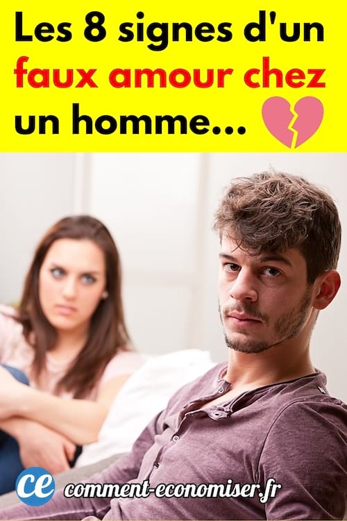 Un homme qui a un faux amour pour sa copine