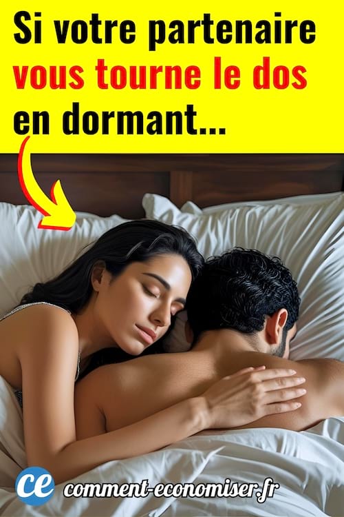 Un homme qui tourne le dos à sa femme dans le lit