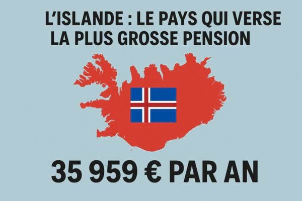 L’Islande affiche la pension la plus élevée d’Europe : 35 959 €/an.