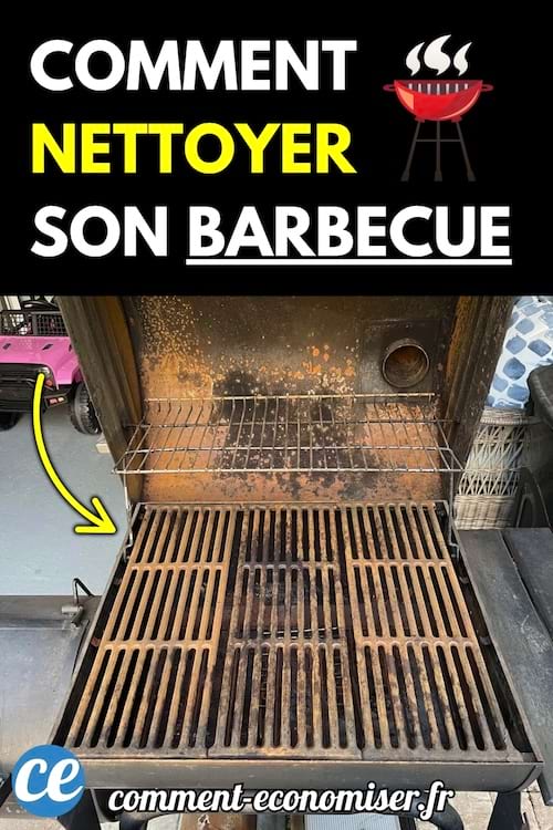 Grille d’un barbecue sale prête à être nettoyée.