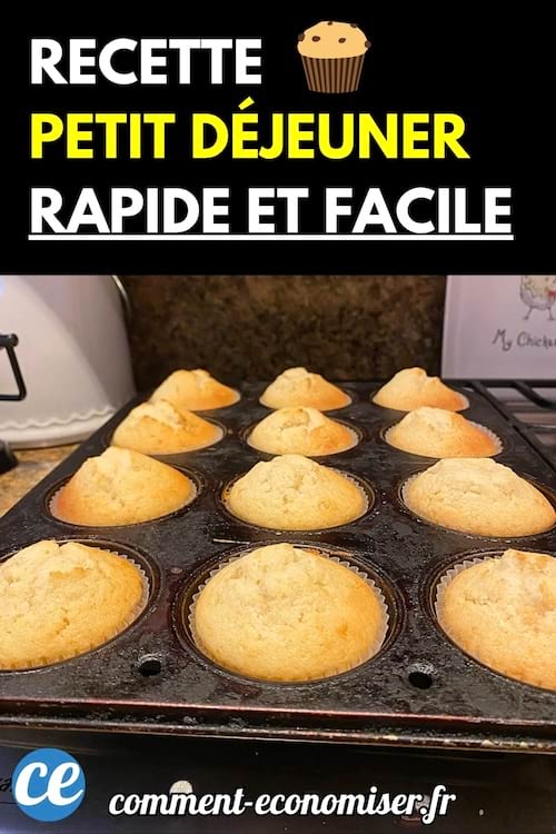 Une plaque à muffins remplie de petits gâteaux dorés tout juste sortis du four.