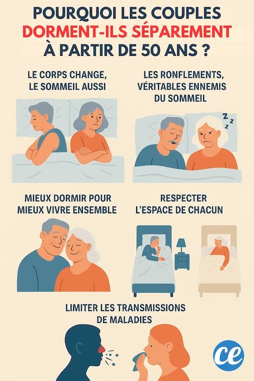 Pourquoi les couples ne dorment pas ensemble après 50 ans