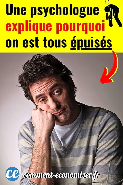 Un homme qui est épuisé en ce moment