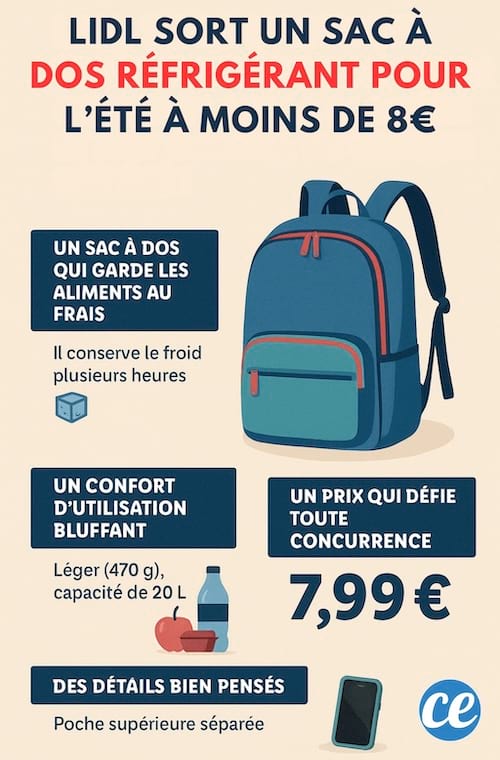 Avantages sac à dos réfrigérant lidl