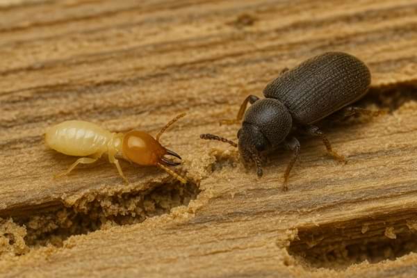 Différents insectes.