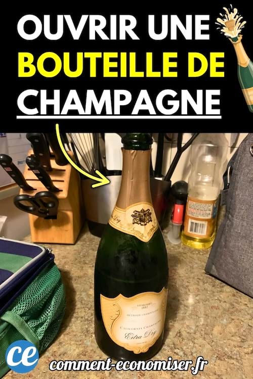 Ouvrir une bouteille de champagne