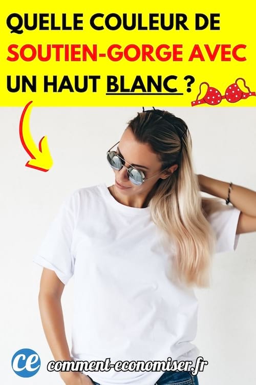 une jeune femme portant un tee-shirt blanc