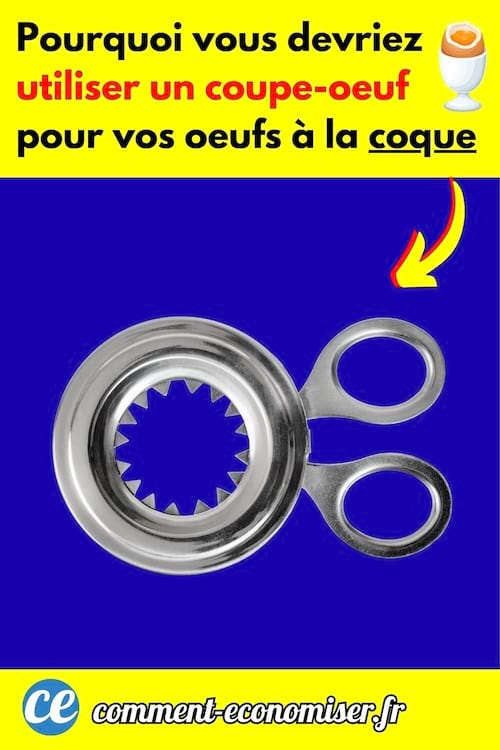 Un coupe oeuf à la coque en métal