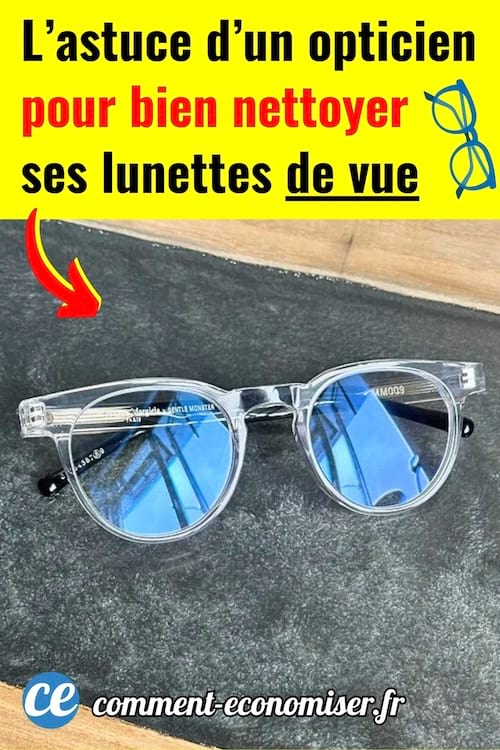 Une paire de lunette de vue transparente qui est nickel