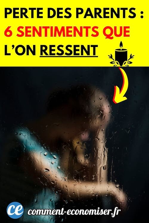 une personne triste après la perte de ses parents