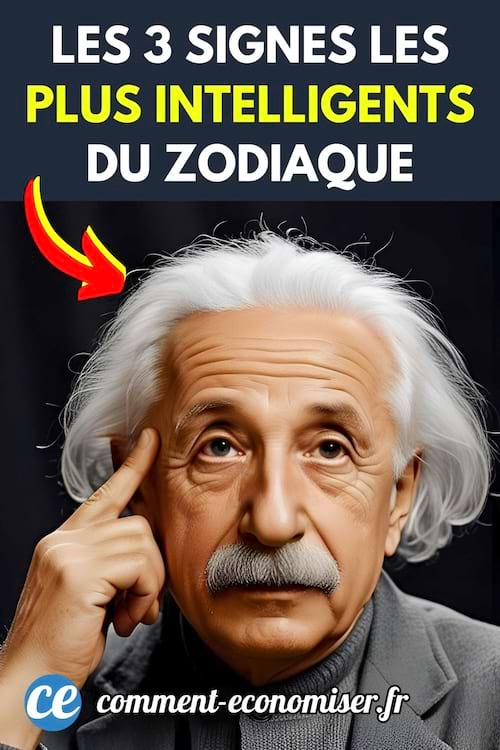 Albert Einstein qui donne les 3 signes du zodiaques les plus intelligents