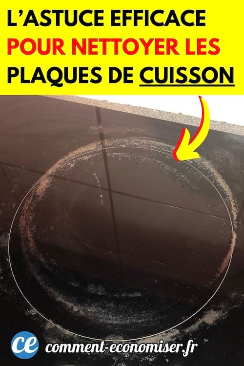 des traces blanches sur une plaque de cuisson à induction ou vitrocéramique