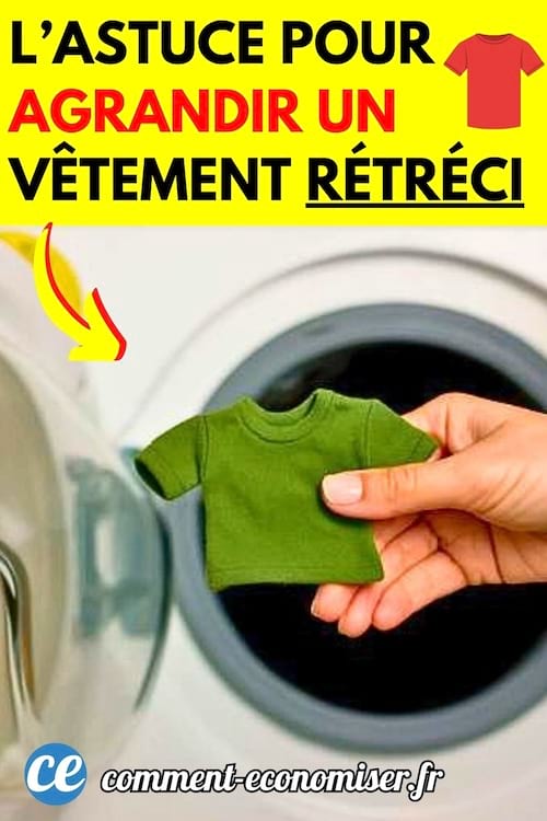 un vêtement qui a rétréci au lavage
