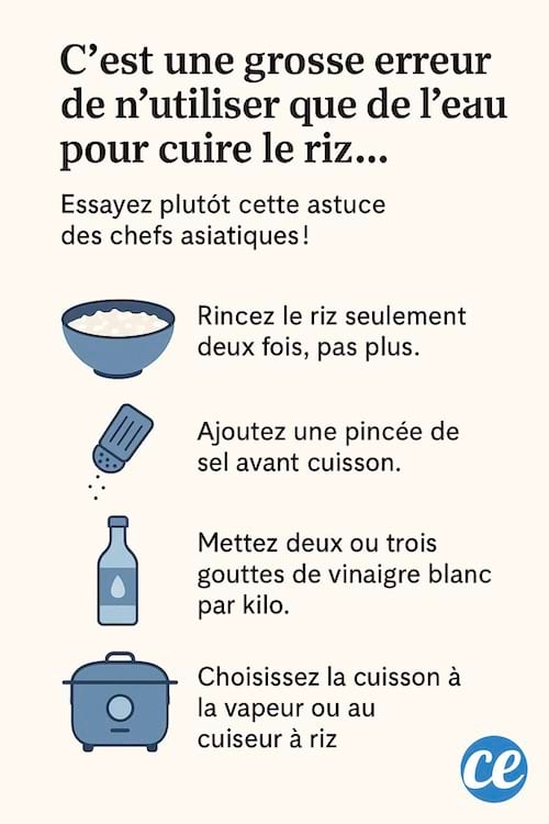 l'astuce des chefs asiatiques pour cuire le riz