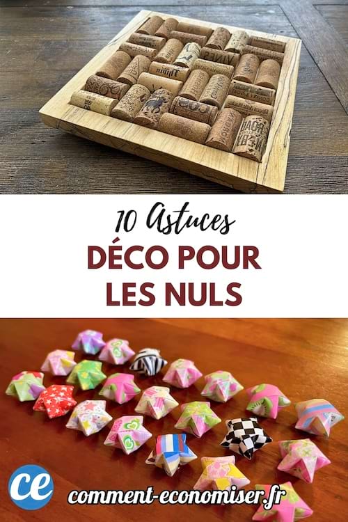 Bouchons de liege et etoiles en papier deco maison.