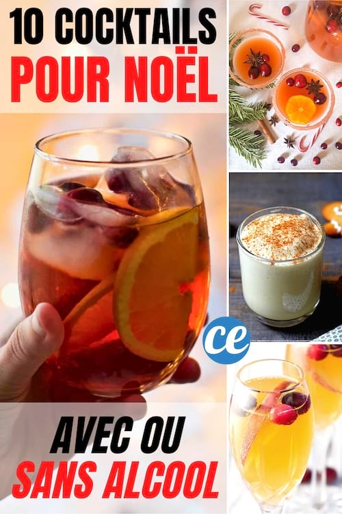 Des exemples de cocktails avec ou sans alcool pour Noël