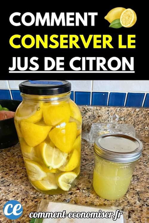 Bocal de citrons conservés et pot de jus de citron.