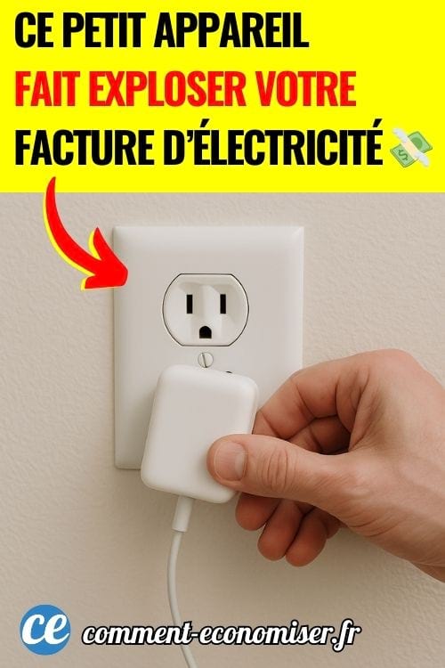 Une main qui branche un chargeur dans une prise.