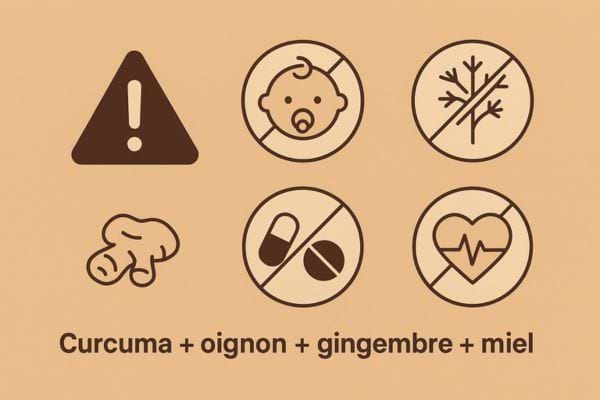 Contre-indications du mélange naturel.