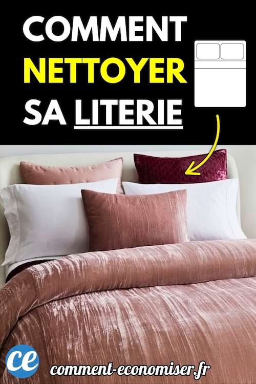 Gros plan d’une literie propre avec coussins blancs et bordeaux.