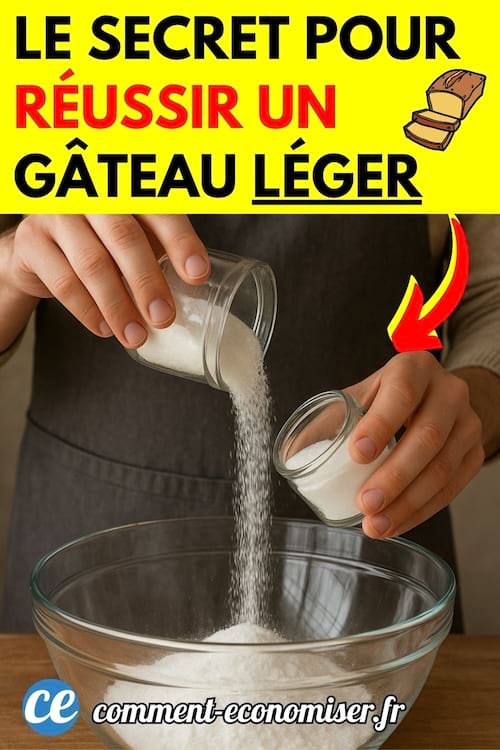 un homme mélange du sucre et du bicarbonate dans un saladier pour faire un gâteau léger