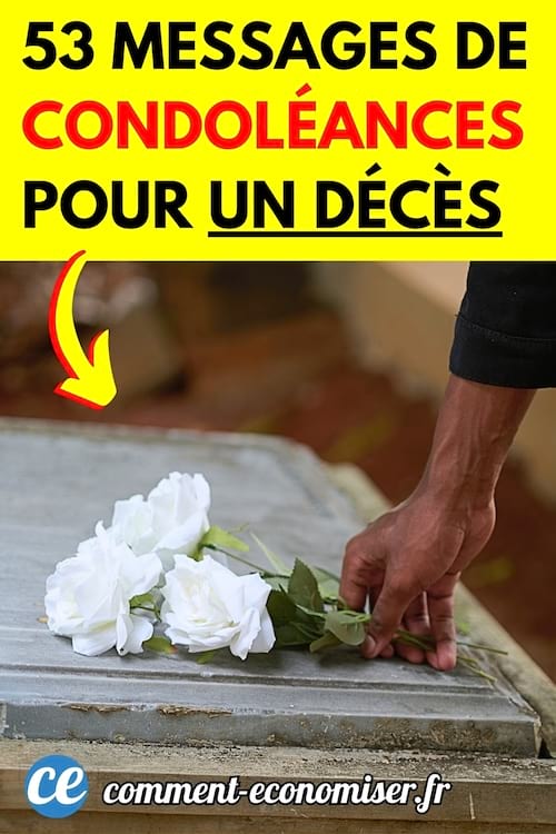 Des messages de condoléances devant une tombe d'un homme décédé