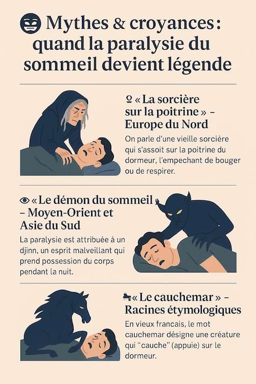 Mythes et croyances sur la paralysie du sommeil.