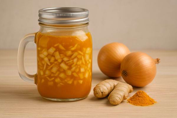 Préparation maison dans bocal transparent.