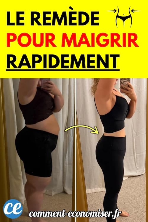 Avant après d'une femme qui a perdu du poids naturellement.