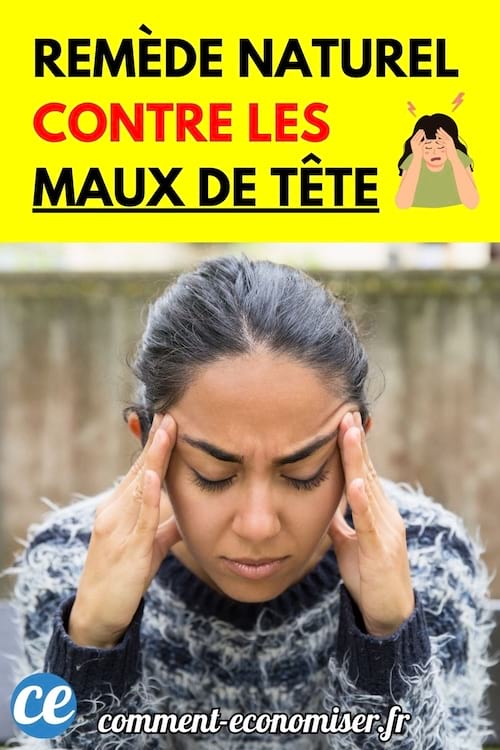 Une femme ferme les yeux et se tient la tête douloureusement.
