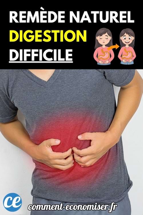 Un homme se tient le ventre avec douleur digestive.