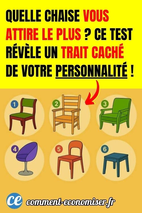 Test de personnalité des 6 chaises différentes 