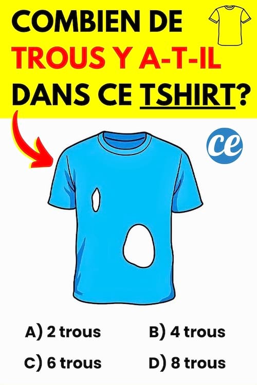 Un t-shirt bleu avec des trous blancs dedans