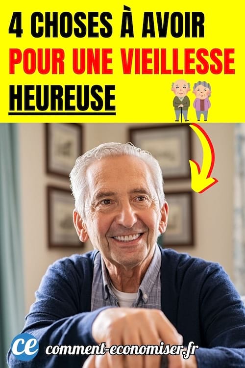 un homme âgé heureux