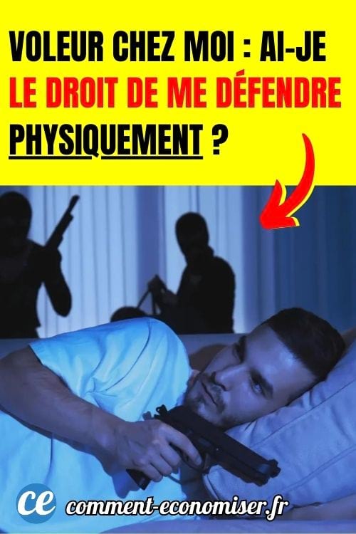 Un homme dans son lit avec deux cambrioleurs en arrière-plan